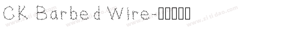 CK Barbed Wire字体转换